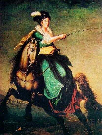 Domingos Sequeira Equestrian portrait of Carlota Joaquina of Spain Spain oil painting art